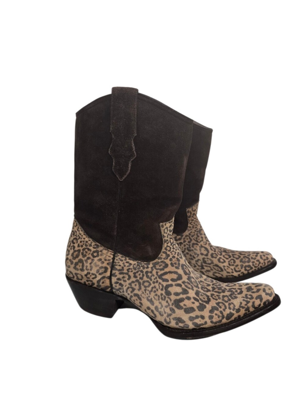 Jar Leopard Print Western Cowboy Boots
